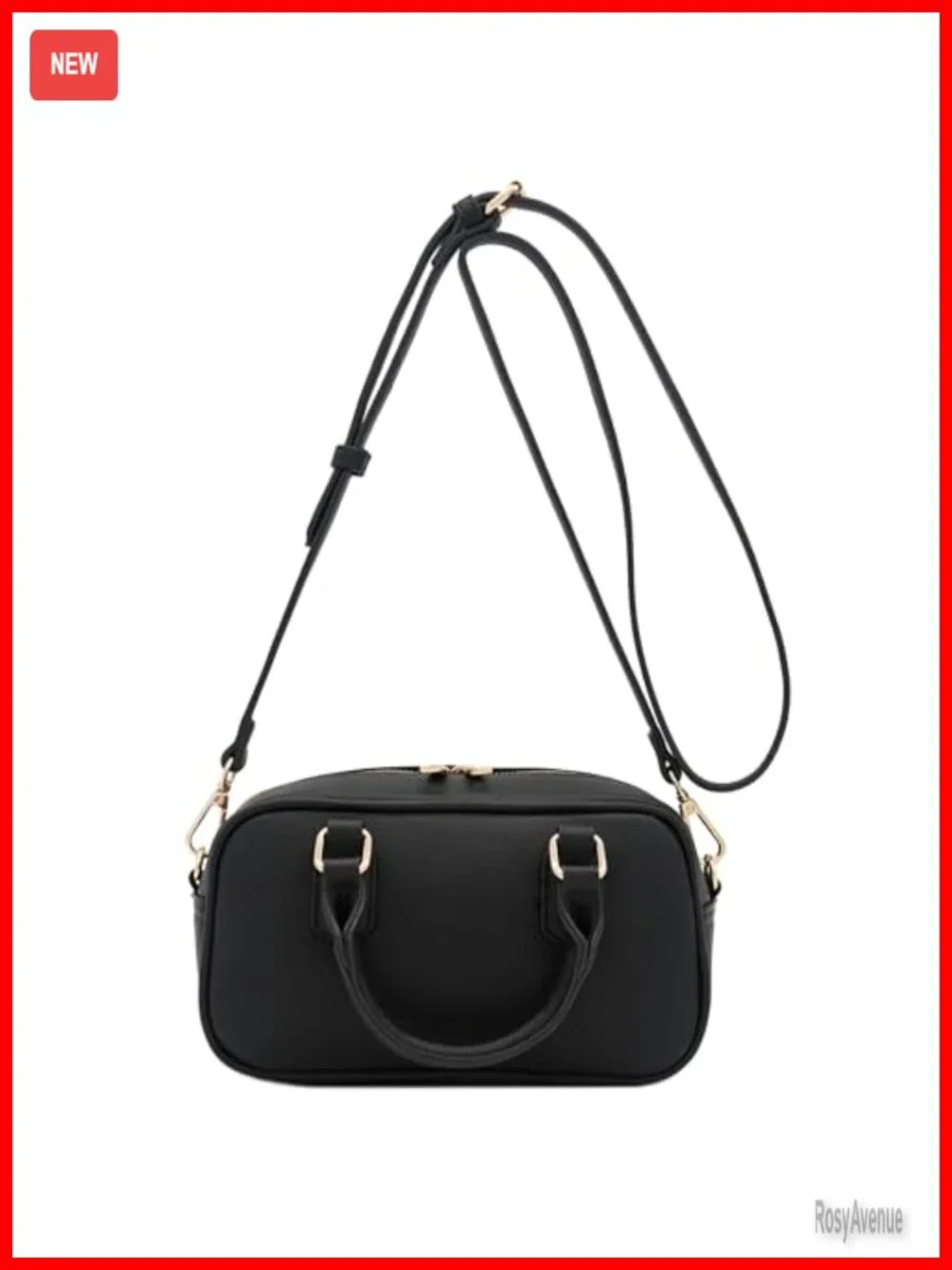 Mini PU Leather Satchel Purse Top Handle Crossbody Bag